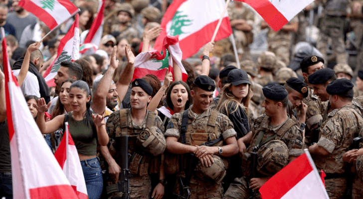 الجيش اللبناني خلال أزمة 2019
