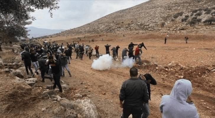 الصورة خلال مواجهات مع الاحتلال الاسرائيلي