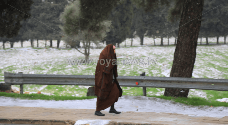 ثلوج في العاصمة عمان