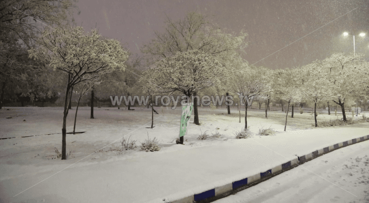 ثلوج العاصمة عمان