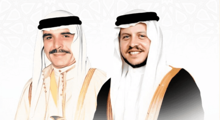 جلالة الملك الراحل الحسين بن طلال وجلالة الملك عبدالله الثاني