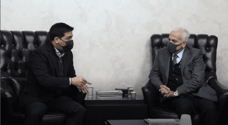 وزير التنمية الاجتماعية أيمن المفلح ومدير إدارة حماية الأسرة والأحداث العقيد فراس الرشيد