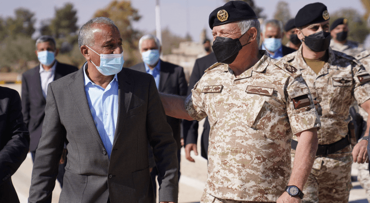 جلالة الملك عبد الله الثاني مع رفاق السلاح