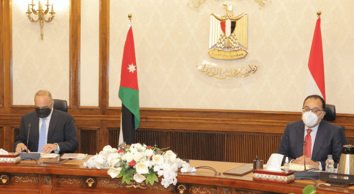 جانب من اجتماعات اللجنة العليا الأردنية المصرية المشتركة في القاهرة