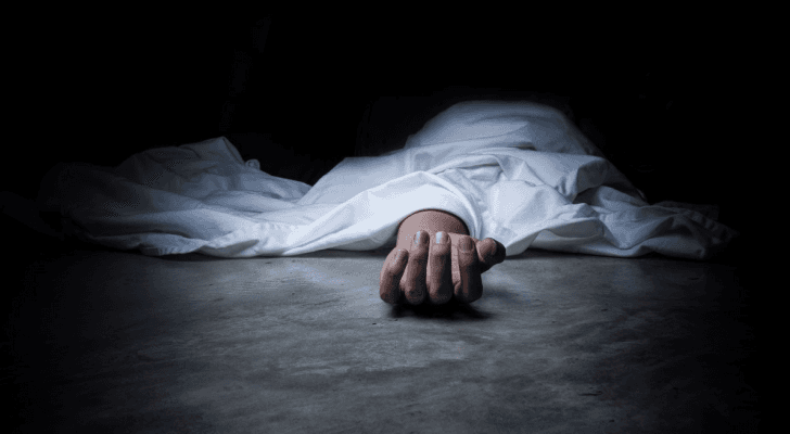 جثمان شخص متوفي