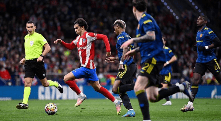التعادل 1-1 يحسم مواجهة مانشستر يونايتد واتلتيكو مدريد