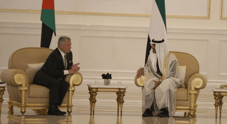 الملك: أمن الإمارات من أمن الأردن