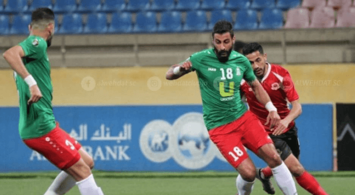 التعادل بهدف يخيم على مباراة الوحدات والجزيرة في بطولة الدرع