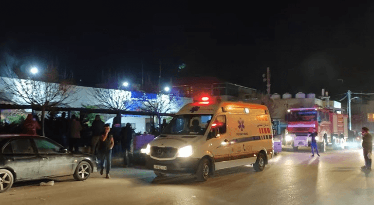 مراسل رؤيا: احتراق بلدية الجنيد في محافظة عجلون