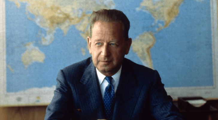الأمين العام للأمم المتحدة داغ همرشولد الذي قتل في 1961
