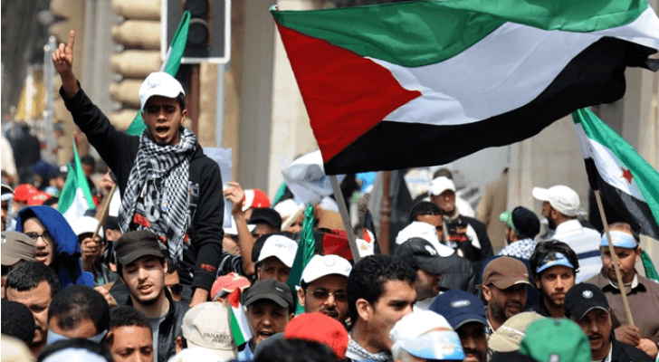 مسيرة في إحدى المدن الفلسطينية - أرشيفية