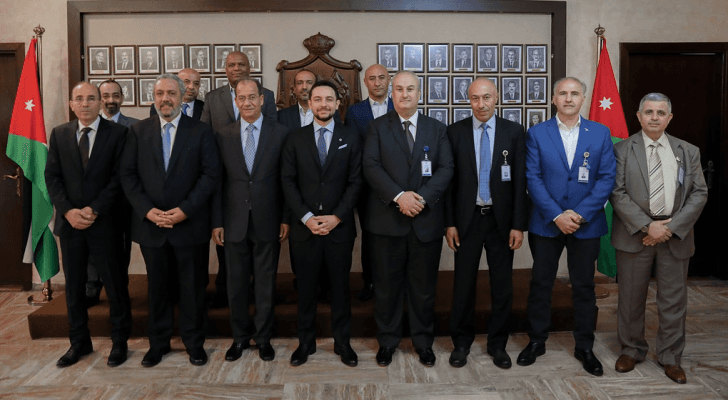 سمو الأمير الحسين بن عبد الله الثاني، ولي العهد يزور التلفزيون الأردني