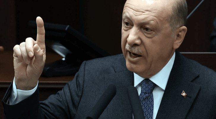 الرئيس التركي رجب طيب اردوغان يلقي خطابا في الجمعية الوطنية التركية
