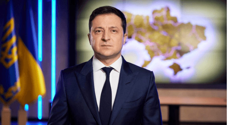 الرئيس الأوكراني فلاديمير زيلينسكي