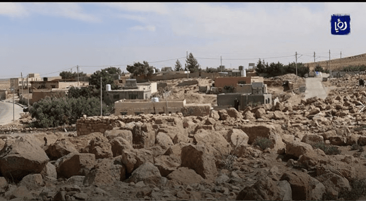 آثار قرية الصدقة في محافظة معان