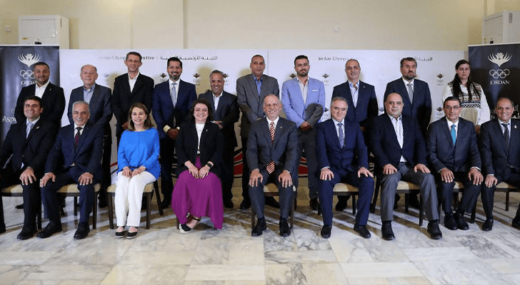 صورة جماعية للجمعية العامة للجنة الأولومبية الأردنية