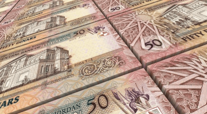 صورة توضيحية لعملة ورقية أردنية من فئة الـ50 دينارا