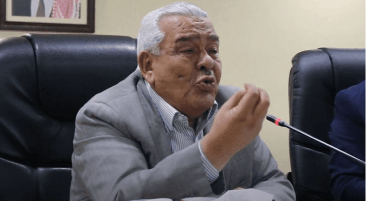 عبد الرؤوف الروابدة أثناء الندوة