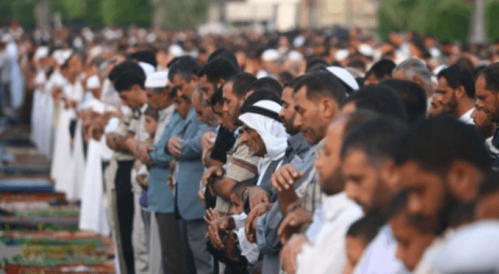 صلاة العيد في أحد مصليات المملكة