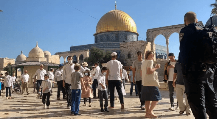 صورة أرشيفية لمستوطنين يقتحمون المسجد الأقصى
