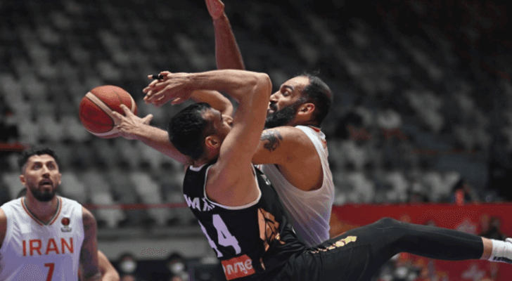 المنتخب الأردني لكرة السلة ونظيره اللبناني