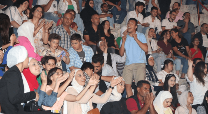 صورة للحضور في مهرجان جرش
