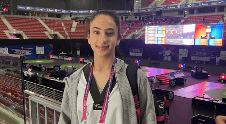 نجمة المنتخب الوطني للتايكواندو للناشئين ميسر الدهامشة