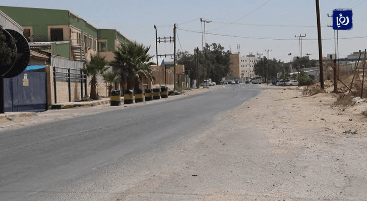 الصورة من محيط مجمع الظليل الصناعي في الزرقاء