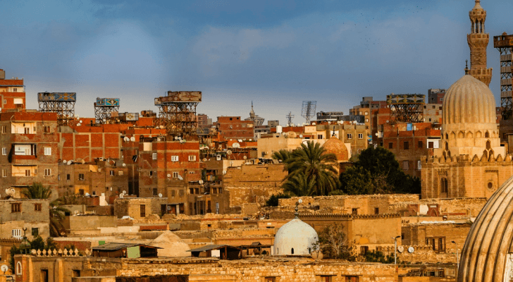 مبان سكنية في إحدى المدن المصرية