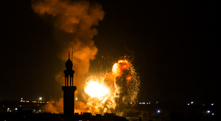 الصورة من قصف الاحتلال لقطاع غزة