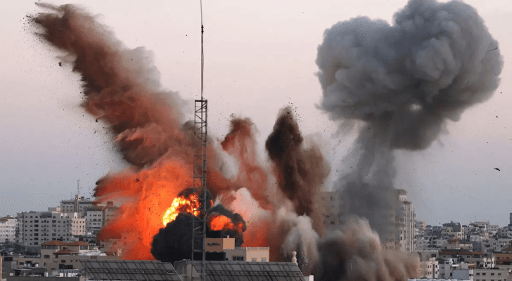 صورة أرشيفية لقصف الاحتلال الإسرائيلي في قطاع غزة