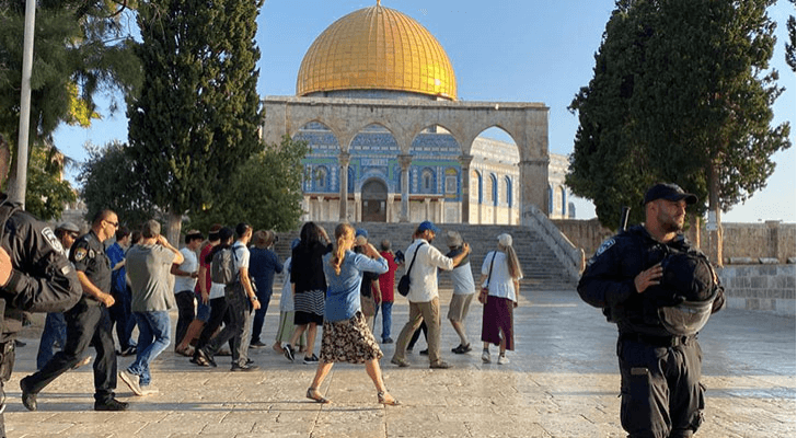 جانب من اقتحامات المسجد الأقصى من قبل المستوطنين المتطرفين