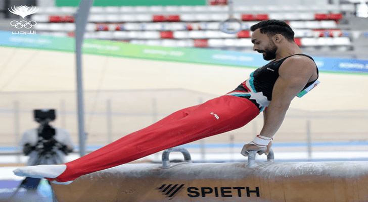 لاعب المنتخب الوطني للجمباز، أحمد أبو السعود