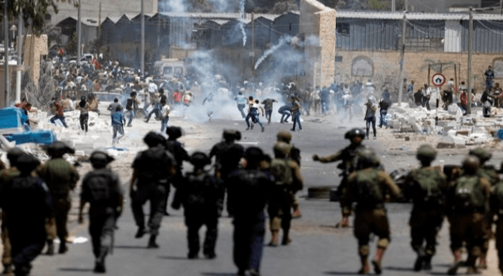 صورة أرشيفية لمواجهات الفلسطينيين مع قوات الاحتلال