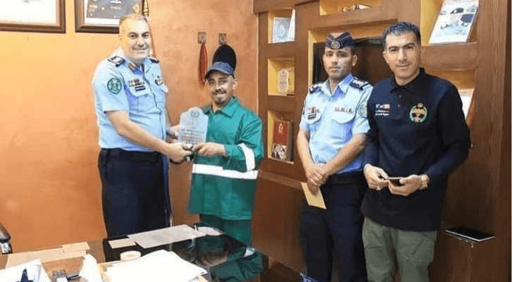 جانب من تكريم عامل الوطن عبدالله الوهيبي