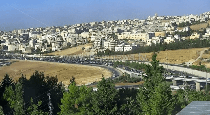 أزمة مرورية على طريق المطار