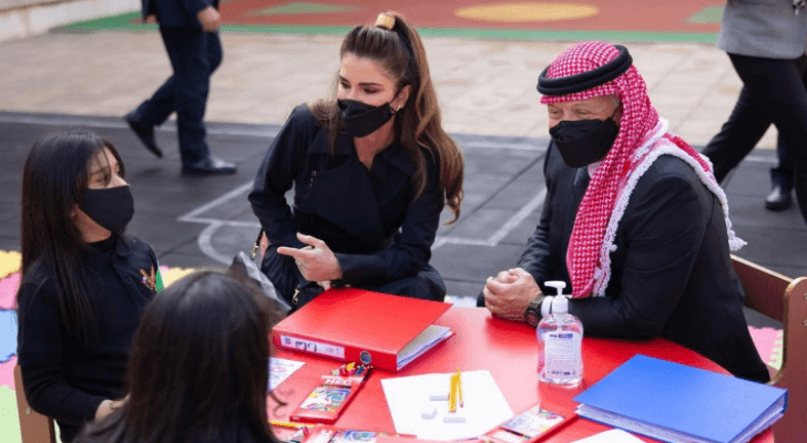 جلالة الملك عبدالله والملكة رانيا