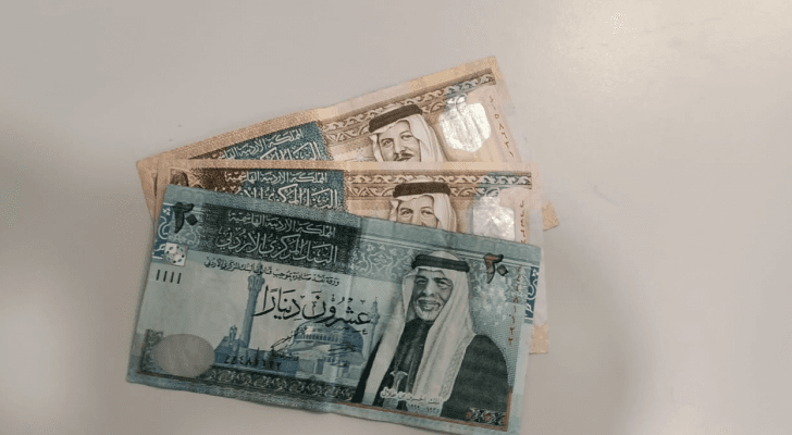 مبالغ نقدية أردنية