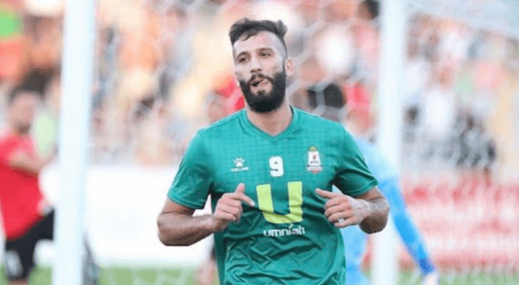 المحترف الفلسطيني في صفوف فريق الوحدات شهاب القنبر