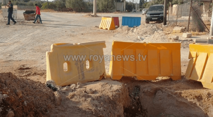 صورة لخطوط المياه في البلدة
