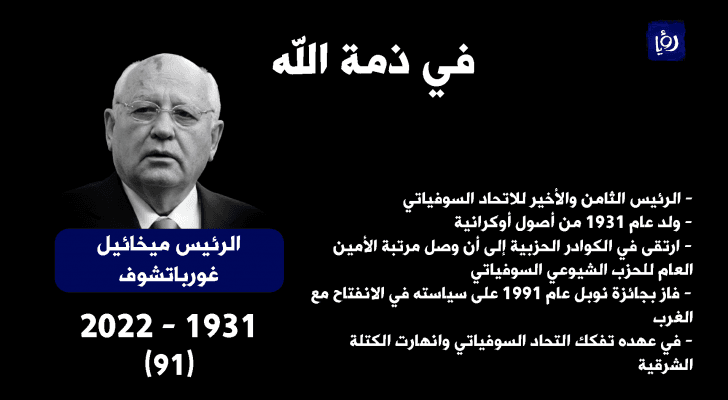 رئيس الاتحاد السوفيتي السابق ميخائيل غورباتشوف