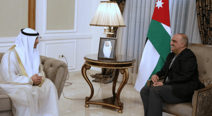رئيس الوزراء بشر الخصاونة يستقبل وزير الإعلام والثقافة وزير الدولة لشؤون الشباب الكويتي عبد الرحمن المطيري