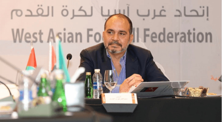 سمو الأمير علي بن الحسين رئيس اتحاد غرب آسيا لكرة القدم