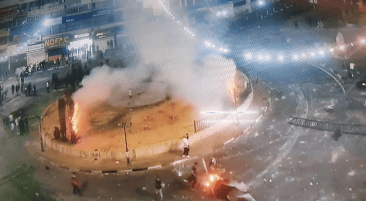 دوار في نابلس بعد أعمال التخريب