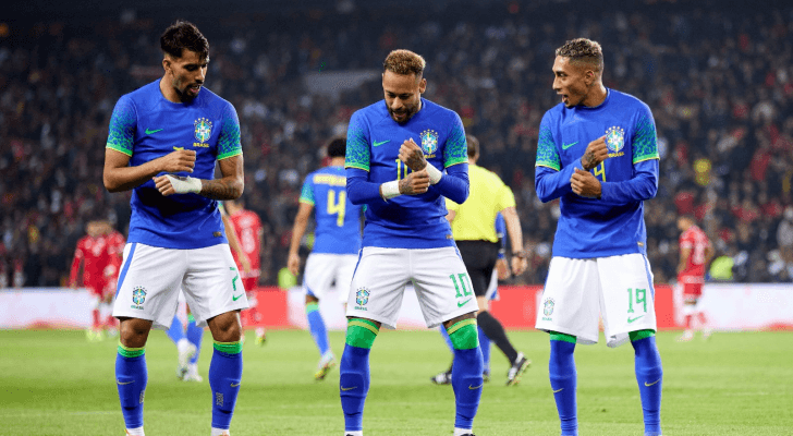 لاعبو المنتخب البرازيلي