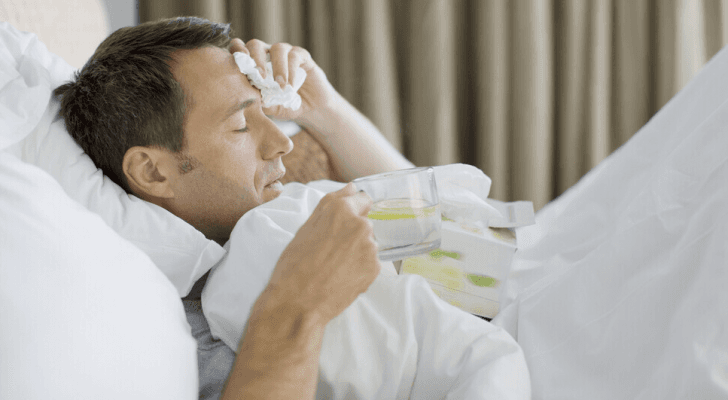 شخص مصاب بالأنفلونزا