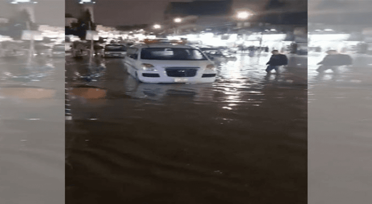 الصورة من ارتفاع منسوب المياه