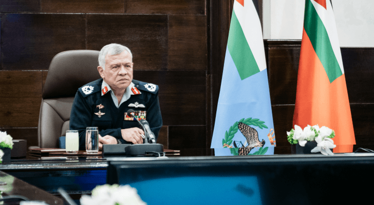 جانب من زيارة الملك إلى مديرية الدفاع المدني