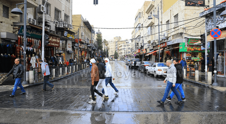 أمطار في العاصمة عمان - ارشيفية