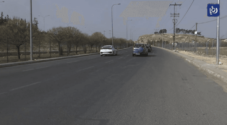 طريق الخدمات الموازي لشارع المطار